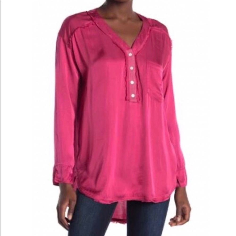 On The Road Women Long Sleeve Tunic Shirt Size S